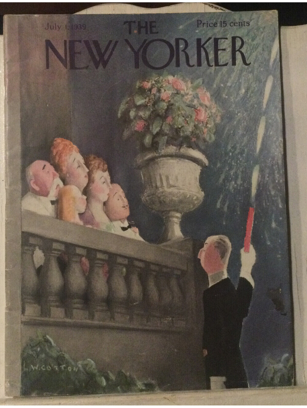 The New Yorker Magazine July 1, 1939 Cover Will Cotton, Perelman, Shaw, Dali